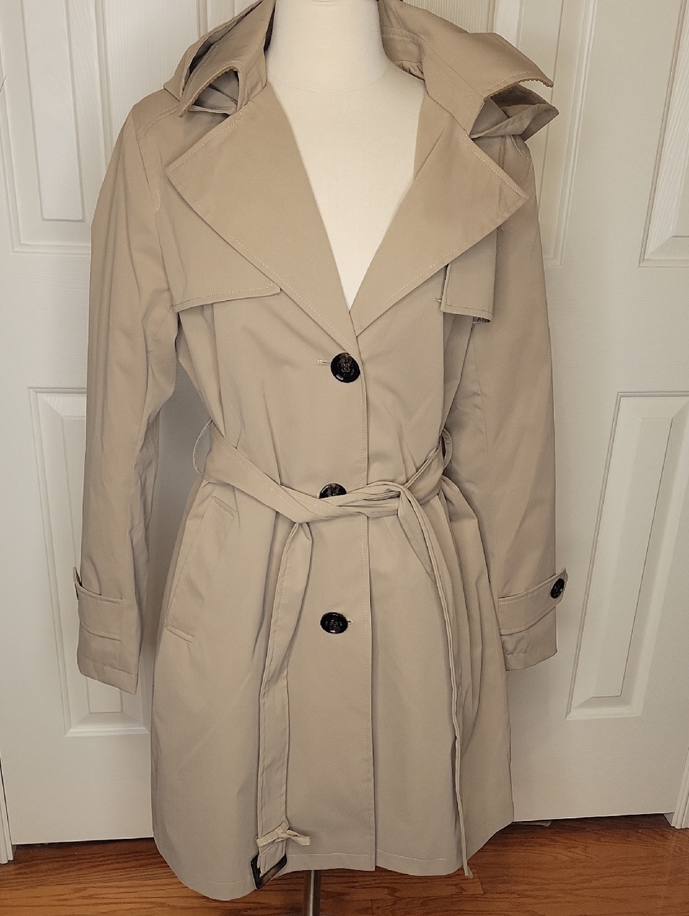Sam Edelman Beige Trench Coat with Belt
